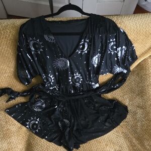 Blackmilk Celestial Playsuit Romper Medium